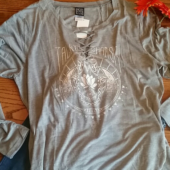 Modern Lux Tops - Plus Size Heather Gray Tunic Top